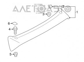 Subaru Forester 14-18 SJ trunk spoiler