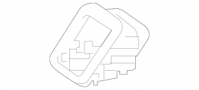 Mercedes H247 GLA 20-26 rear row Isofix pad, black