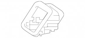 Mercedes H247 GLA 20-26 rear row Isofix pad, black