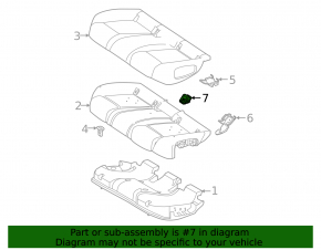 Mercedes H247 GLA 20-26 rear row Isofix pad, black