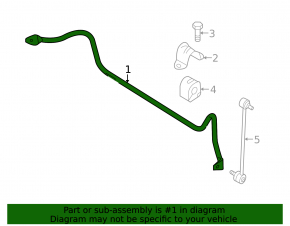 Front stabilizer bar Mazda3 MPS 09-13