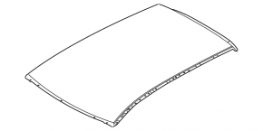 Metal roof for Mazda3 MPS 2009-2013