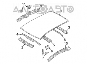 Metal roof for Mazda3 MPS 2009-2013