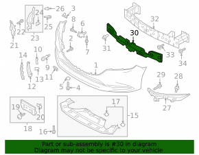 Mazda 6 Front Bumper Absorber 18-21