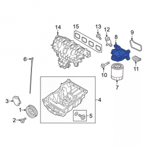 Ford Edge Oil Filter Housing 19-24 2.0T