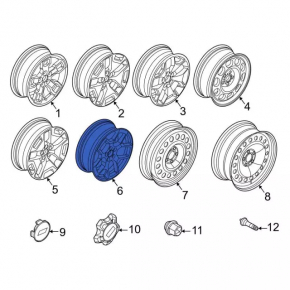 Wheel disk R18 Ford Bronco Sport 21-25 type 2