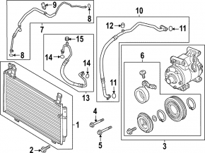 Mazda CX-50 23-25 2.5" Air Conditioning Condenser Radiator