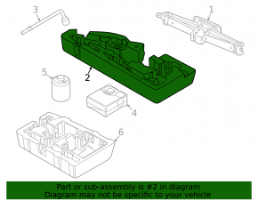 Foam tool holder for Hyundai Santa FE 21-23