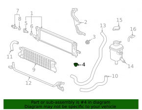 Inverter Radiator Bracket Lower Left Honda CRV 20-22 Hybrid Rubber