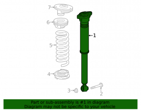 Rear left shock absorber Mercedes W213 E 300/350 17-23 AWD with support