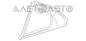 Mercedes W221 rear right triangle door glass