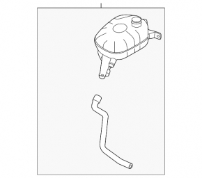Coolant expansion tank for Kia Seltos 21-23 1.6