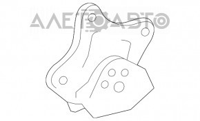Rear left shock absorber bracket Toyota Highlander 20- upper