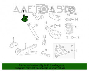 Rear left shock absorber bracket Toyota Highlander 20- upper