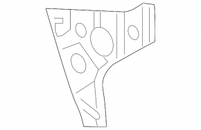 Rear bumper mount left Audi A7 16-18