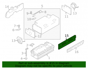 Battery foam for rear Audi A6 C8 19-25 3.0T MHEV 48V