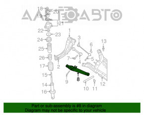 Lower rear left control arm for Jeep Compass 11-16