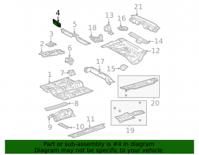 Foot Rest Area Toyota Prius 20 04-09