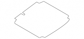 Trunk floor VW Jetta 13-16 USA hybrid, black