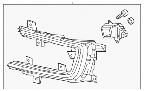 Daytime running lights DRL right VW e-Golf/Golf R 15-16