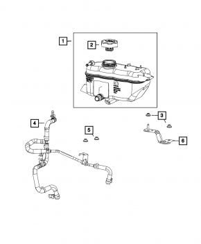 Jeep Grand Cherokee WL 21-24 3.6" Cooling Return Pipe