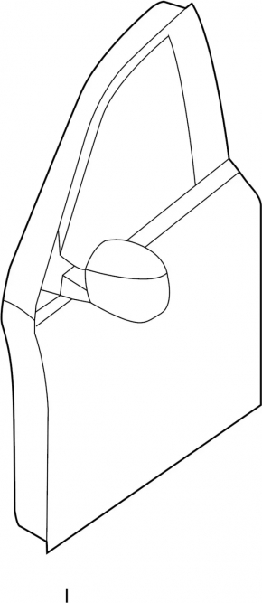 Door trim lower matte front left Infiniti JX35 QX60 16-20 rest