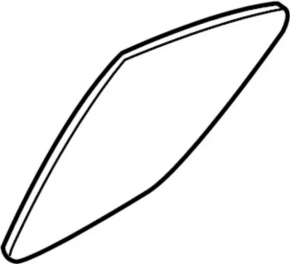 Door glass, triangle, with seal, rear left, Infiniti G25 G35 G37 4D 06-15
