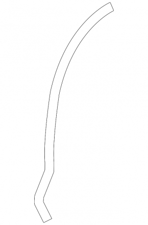 Infiniti FX35 QX70 09-17 front side door seal, rear right