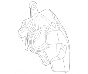 Front right caliper assembly for Mercedes GLC 300 16-22, 360mm, AMG pack