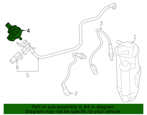 Mercedes GLC 16-22 Fuel Evaporative Blowoff Valve