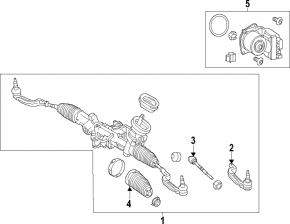 Steering rack Mercedes GLA 45 AMG 14-20