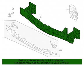 Mazda CX-30 2020-23 Front Bumper Reinforcement