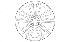Wheel disk R20 x 8.5J Jaguar F-Pace X761 17- light curb