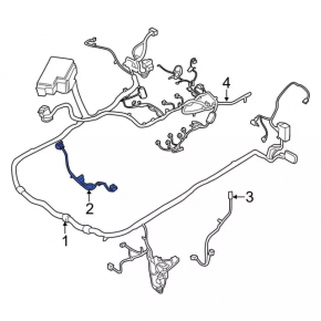 Ford Mustang mk6 15- 2.3T Radiator Shroud Diffuser Wiring
