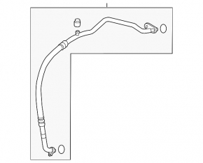 Air conditioning pipe compressor-heater Mazda CX-5 17-