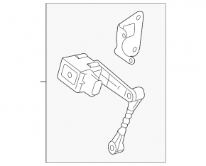 Body position sensor with rod rear left Land Rover Discovery Sport 17-19