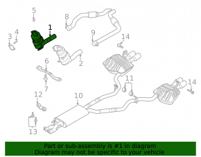 Catalytic converter right Ford Explorer 22-24 3.0T