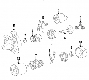 Starter Mazda 3 14-18 BM