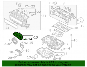 Upper timing belt guard VW Jetta 19- 1.4T