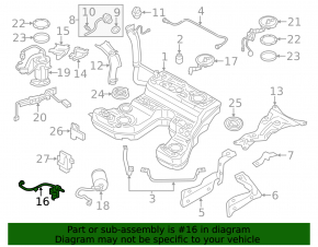 Fuel pressure regulator Audi Q5 8R 13-16