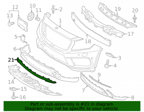 Front Bumper Lip Mercedes GLA 15-17