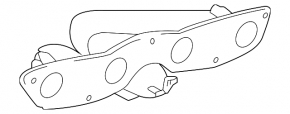 Toyota Prius 2009 2004 exhaust manifold with protection, rusty