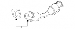 Intake pipe with catalytic converter Nissan Sentra 13-19 1.8