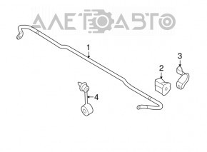 Rear stabilizer Subaru XV Crosstrek 13-17