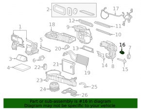 Chevrolet Malibu Cabin Temperature Sensor 16-23