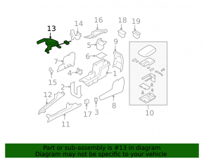 Parking Brake Lever Subaru XV Crosstrek 13-17