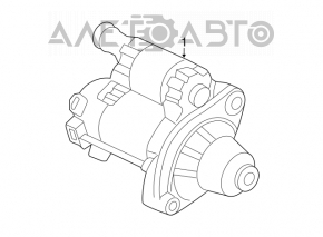 Honda Accord Starter 13-17 Rusty