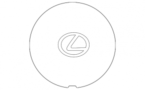 Central cap for Lexus IS200 99-05 disk scratches, broken fasteners