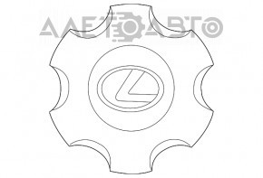 Lexus GX460 wheel center cap is worn