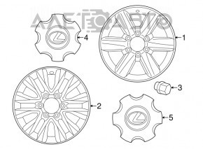 Lexus GX460 wheel center cap is worn